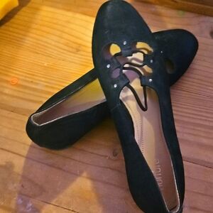 Nurture by Lamaze Black Casual Flats with Decorative Lacing